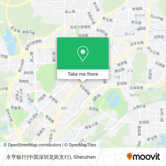 永亨银行(中国深圳龙岗支行) map