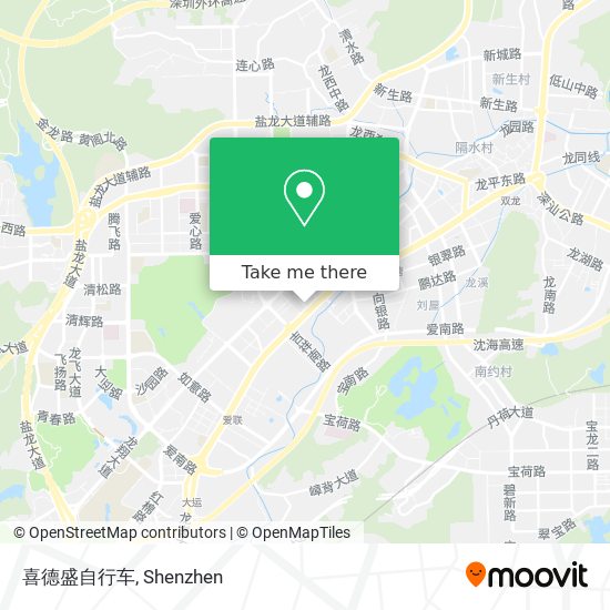 喜德盛自行车 map
