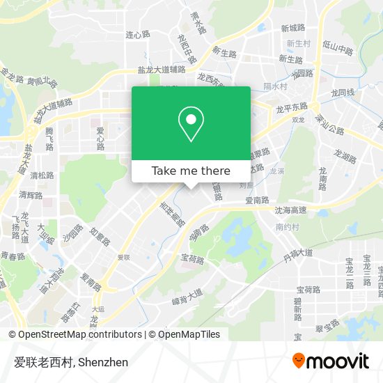 爱联老西村 map