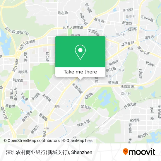 深圳农村商业银行(新城支行) map