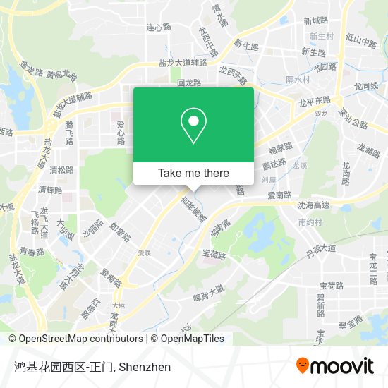 鸿基花园西区-正门 map