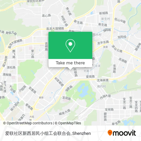 爱联社区新西居民小组工会联合会 map