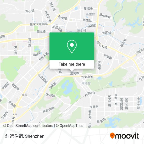红运住宿 map