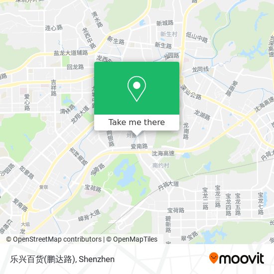 乐兴百货(鹏达路) map