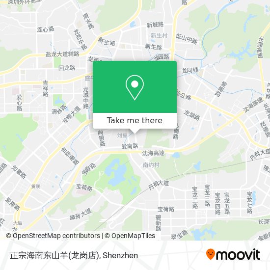 正宗海南东山羊(龙岗店) map