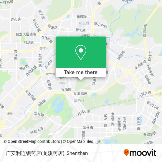 广安利连锁药店(龙溪药店) map