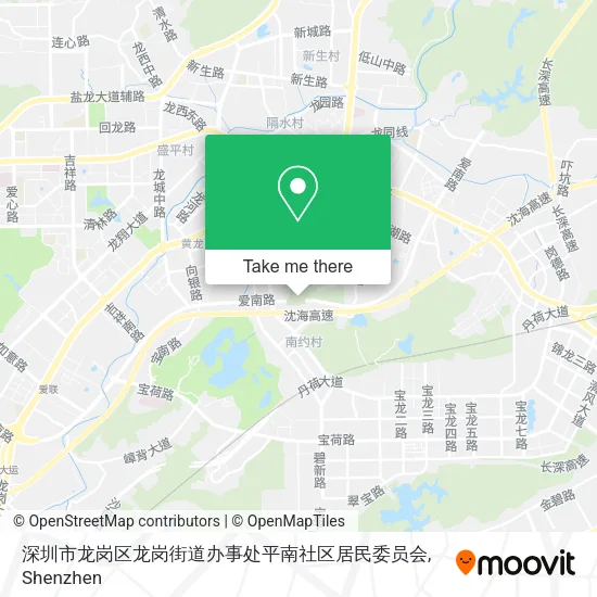 深圳市龙岗区龙岗街道办事处平南社区居民委员会 map