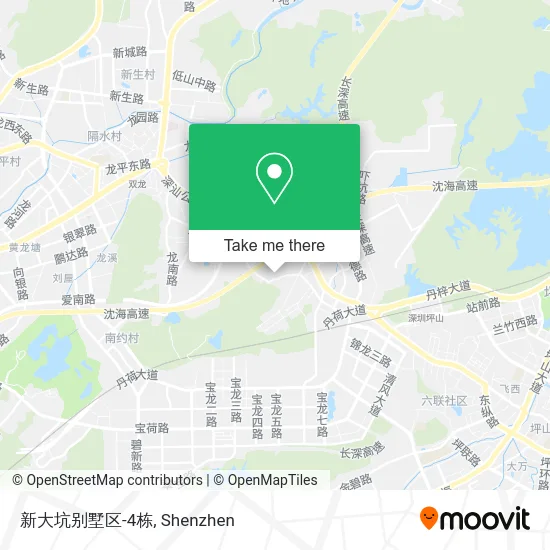 新大坑别墅区-4栋 map