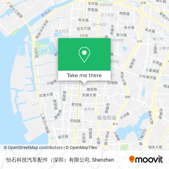 怡石科技汽车配件（深圳）有限公司 map