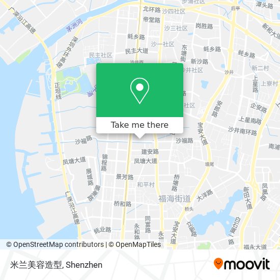 米兰美容造型 map