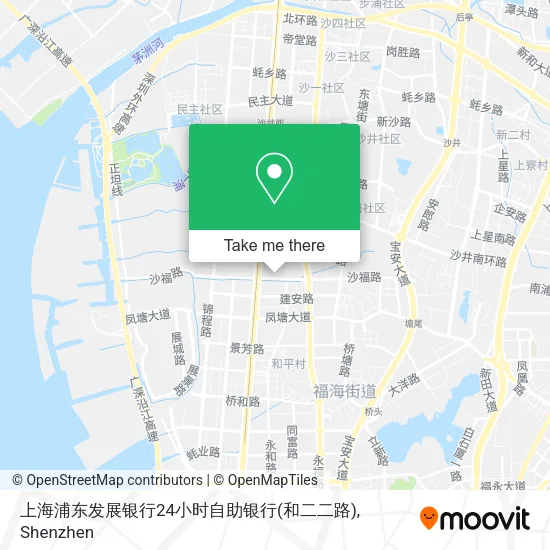 上海浦东发展银行24小时自助银行(和二二路) map