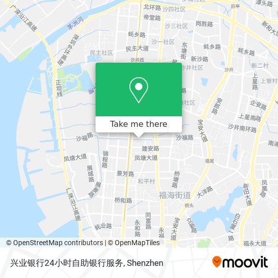 兴业银行24小时自助银行服务 map