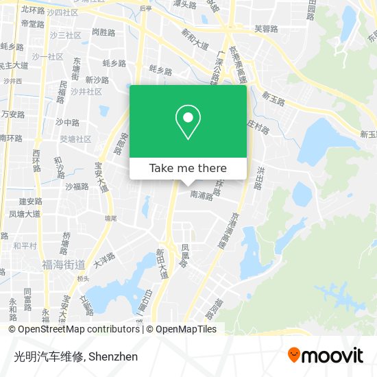 光明汽车维修 map