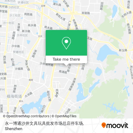 永一博通沙井文具玩具批发市场总店停车场 map