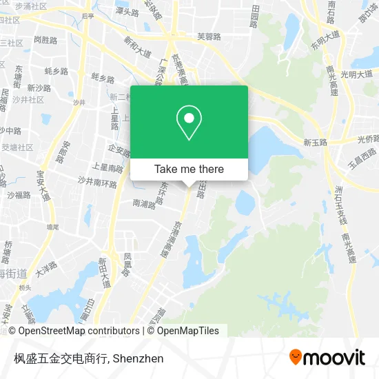 枫盛五金交电商行 map