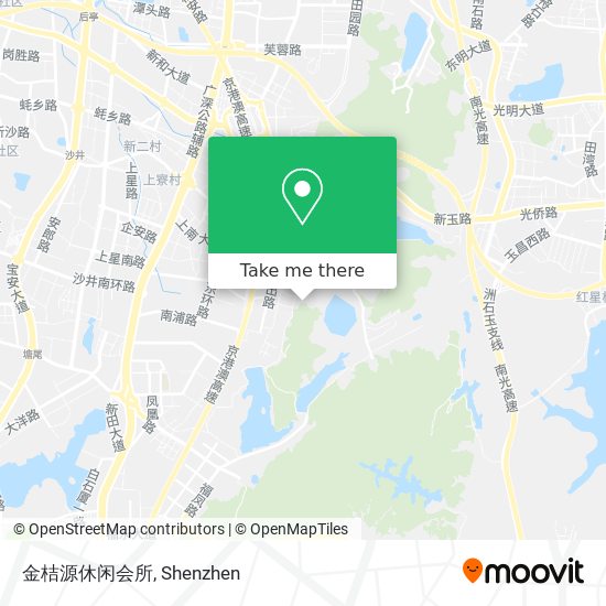 金桔源休闲会所 map