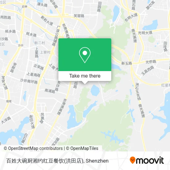 百姓大碗厨湘约红豆餐饮(洪田店) map