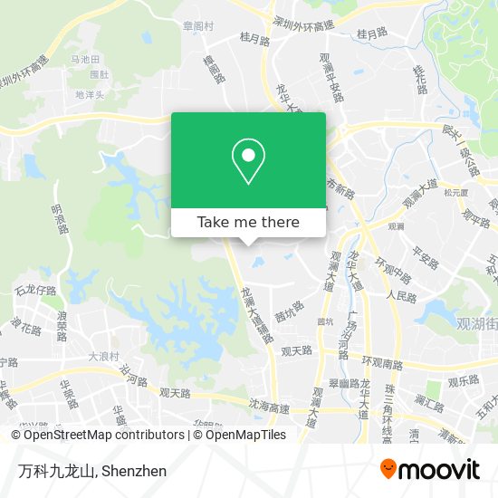 万科九龙山 map