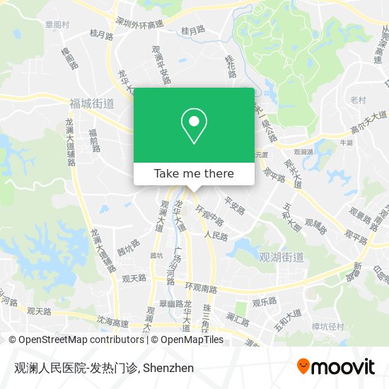观澜人民医院-发热门诊 map