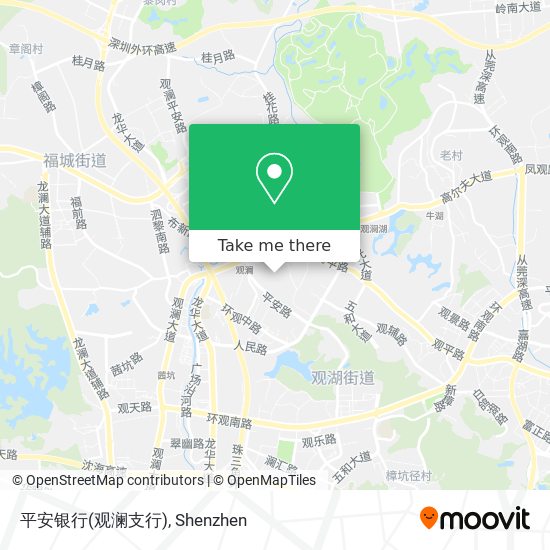 平安银行(观澜支行) map