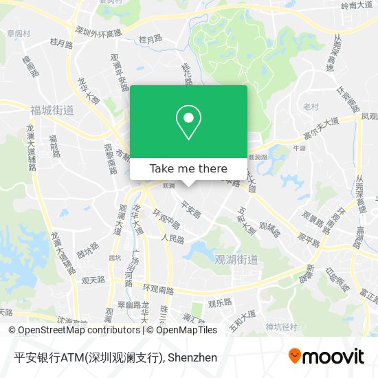 平安银行ATM(深圳观澜支行) map