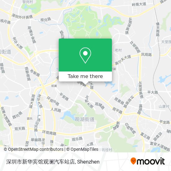 深圳市新华宾馆观澜汽车站店 map