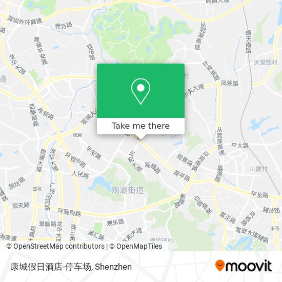 康城假日酒店-停车场 map