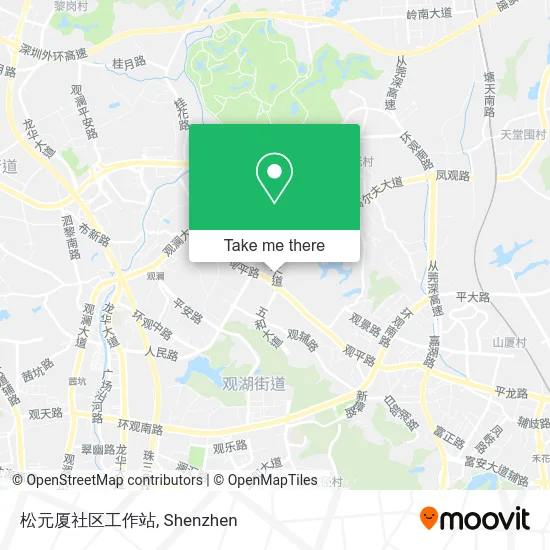 松元厦社区工作站 map