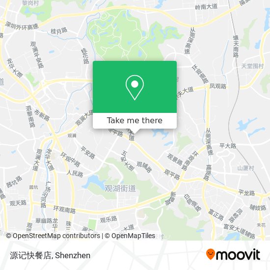 源记快餐店 map