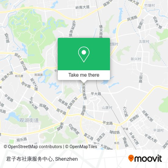 君子布社康服务中心 map
