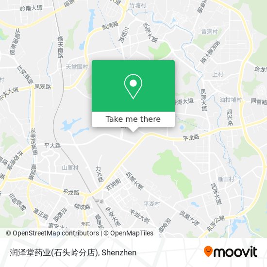 润泽堂药业(石头岭分店) map