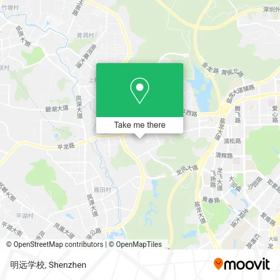 明远学校 map