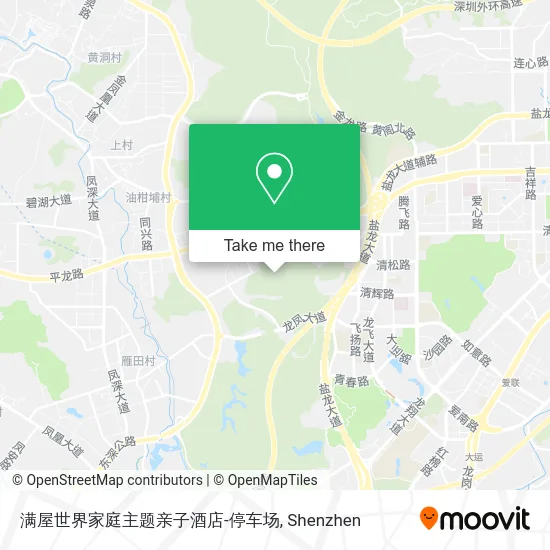 满屋世界家庭主题亲子酒店-停车场 map