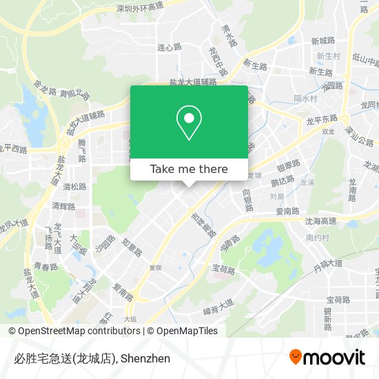 必胜宅急送(龙城店) map