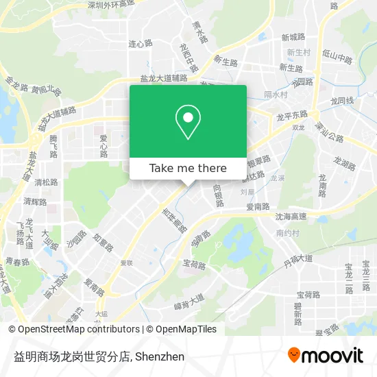 益明商场龙岗世贸分店 map
