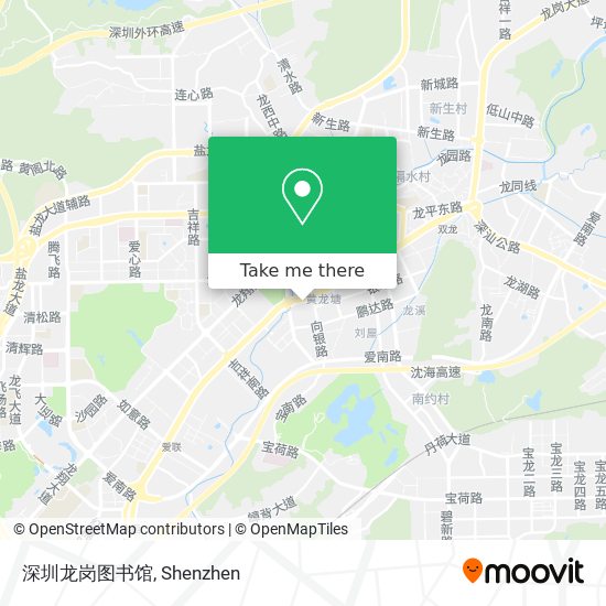 深圳龙岗图书馆 map