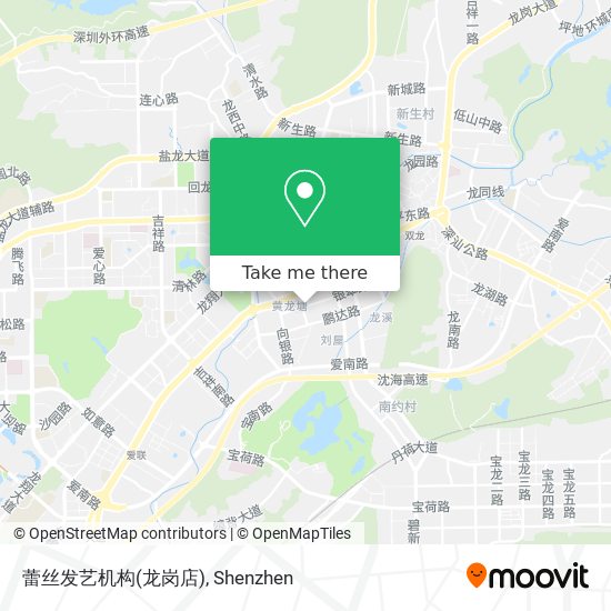 蕾丝发艺机构(龙岗店) map