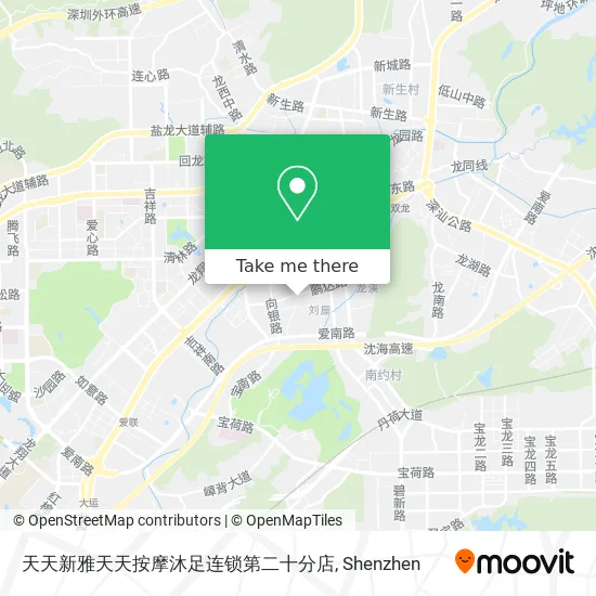 天天新雅天天按摩沐足连锁第二十分店 map