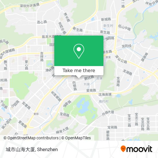 城市山海大厦 map
