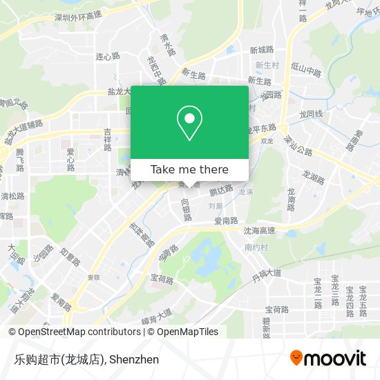 乐购超市(龙城店) map