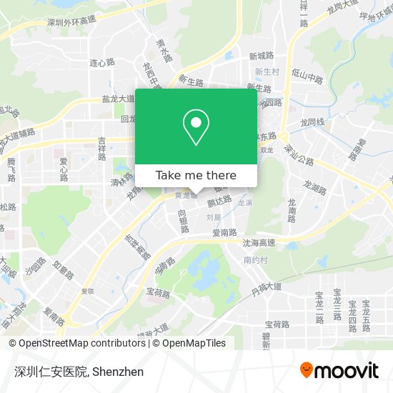 深圳仁安医院 map