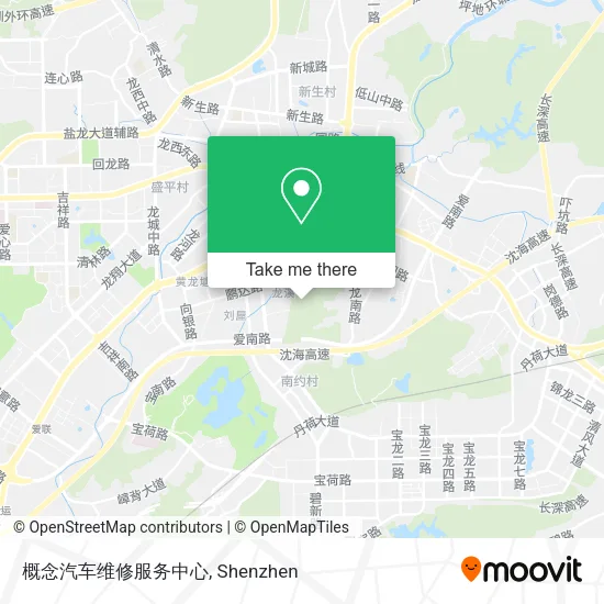 概念汽车维修服务中心 map