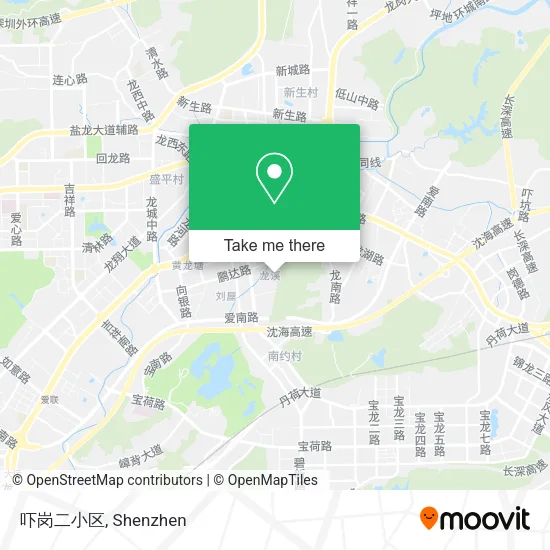 吓岗二小区 map