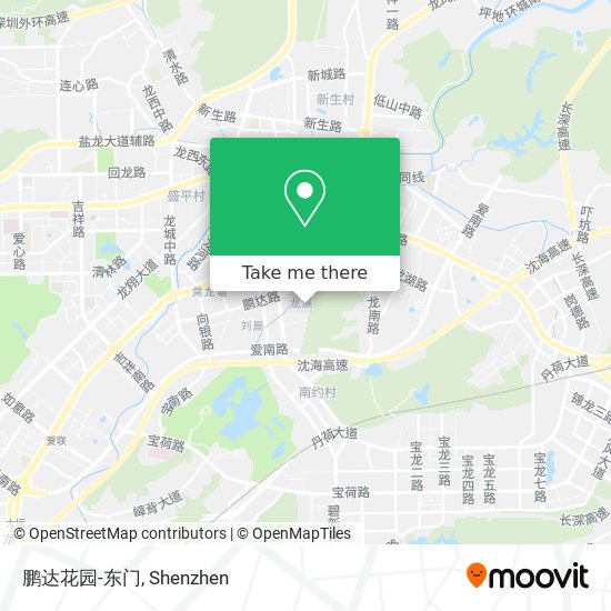 鹏达花园-东门 map