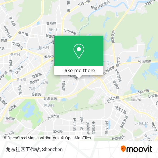 龙东社区工作站 map