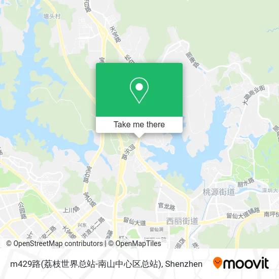 m429路(荔枝世界总站-南山中心区总站) map