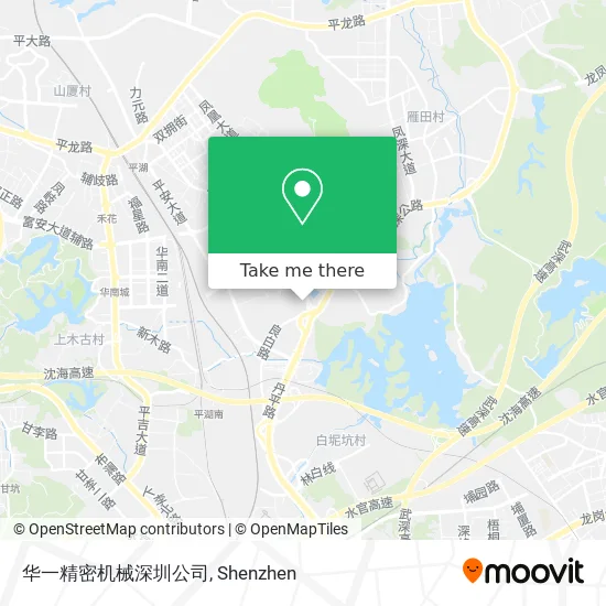 华一精密机械深圳公司 map