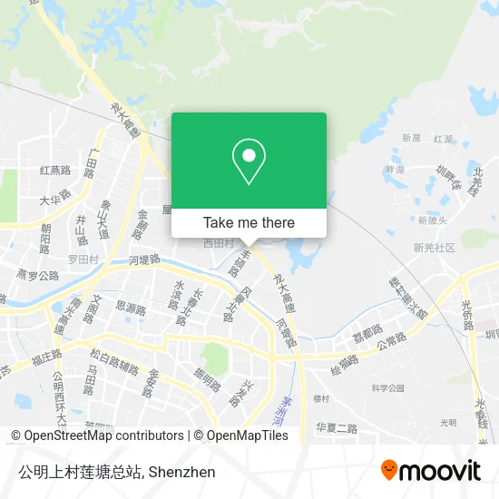 公明上村莲塘总站 map