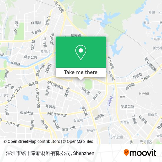 深圳市铭丰泰新材料有限公司 map