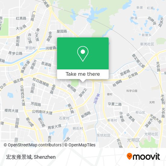 宏发雍景城 map